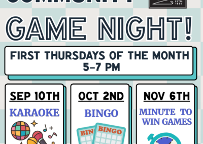 Community Game Night- Hollins Market