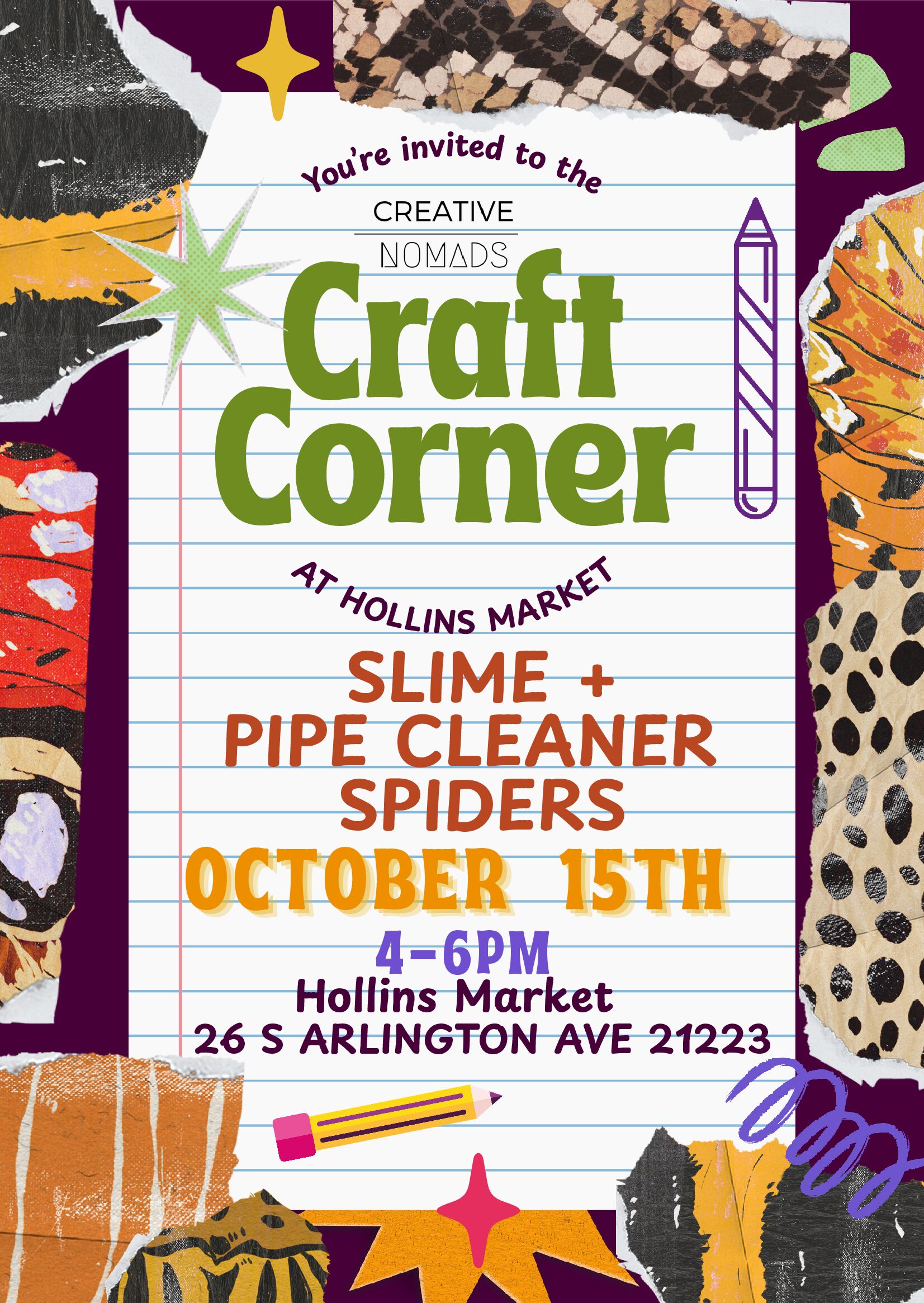 Creative Nomads: After-School Makers Series- Hollins Market